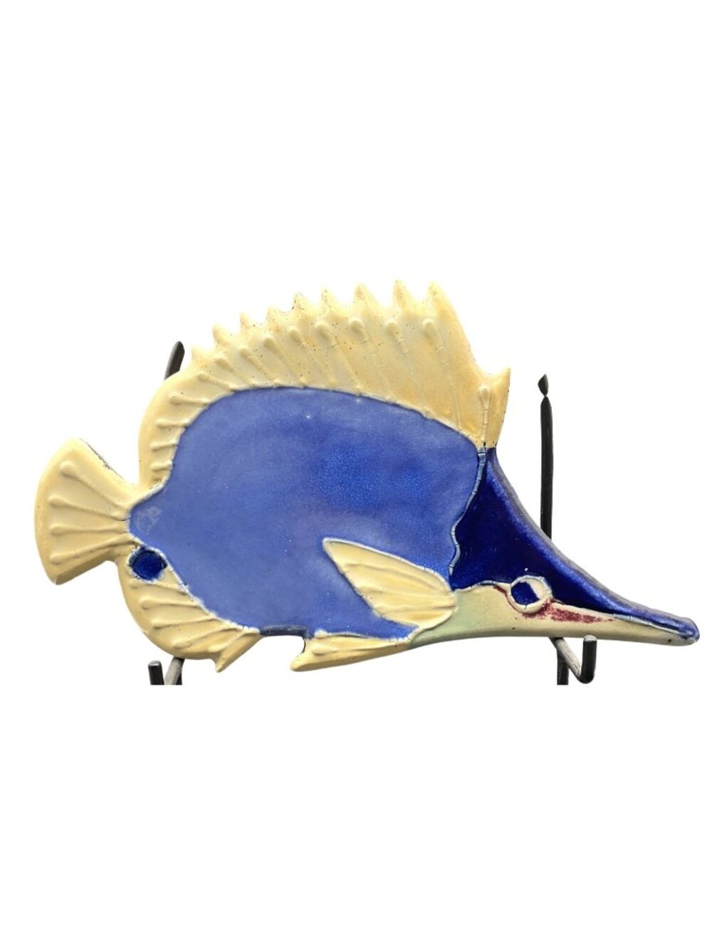 Karen Jennings Studio Pottery 3D Ceramic Maui Hawaii Fish Gallery Wall Plaque